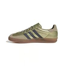 Adidas 三葉草GAZELLE休閒鞋T頭德訓鞋板鞋 - 綠色/褐色 - 查看 8