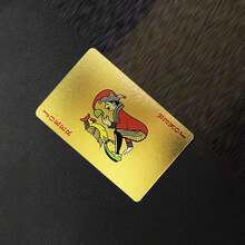 Cartes à jouer noires imperméables avec lettres et motifs de cœurs dorés, Matériau en plastique souple et durable, avec boîte de rangement robuste, Idéal pour les fêtes, Halloween, Thanksgiving et cadeaux de Noël - multicolore - Voir 8