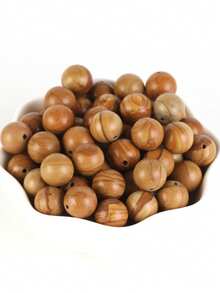 1 String Natural Wood Lace Agate Beads, 4/6/8/10mm Round Gemstone Beads, Suitable For DIY Bracelet Necklace Jewelry Making - Multicolor - View 6