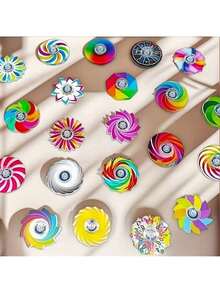 12/6/24pcs Set - Mixed Colors & Patterns, Plastic Stress Relief Toys, Suitable For Birthday Party Favors, Holiday Gifts (Random Assorted) - Multicolor - View 12