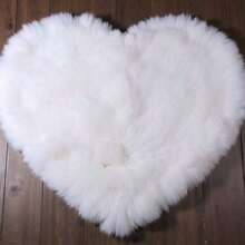 Newborn Photography Mat, White Heart-Shaped Pad, Baby Photo Backdrop Prop - 白色 - 查看 6