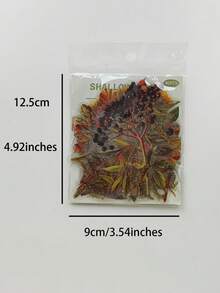 1 Pack Of 40 Pcs Vintage Forest Floral Plant Fruit PET Stickers, Retro DIY Decorative Collage Materials - DT1772 - View 2