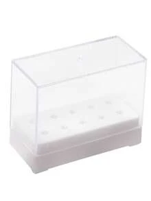 7/10/49 Agujero Caja de Almacenamiento de Brocas para Taladro de Uñas, Caja Vacía Blanca y Rosa Roja, Estante de Exhibición de Brocas para Taladro de Uñas, Accesorios y Herramientas de Manicura, Caja de Almacenamiento de Brocas para Taladro de Uñas con Cubierta Antipolvo, Estante de Exhibición a Prueba de Polvo para Brocas de Taladro de Manicura - Multicolor - Ver 12