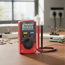 UNI-T UT120A Multímetro Digital de Bolsillo de Alcance Automático Zumbador de Continuidad Comprobadores de Voltaje - Rojo - Ver 7