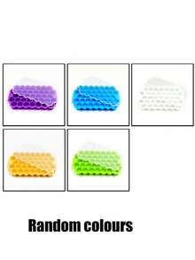 1PC Ice Making Tray With Lid 37 Grids Silicone Ice Making Mold With Spill-Resistant Removable Lid Flexible Ice Making Tray For Chilled Drinks, Whiskey & Cocktails Stackable & Dishwasher - Multicolor - View 9