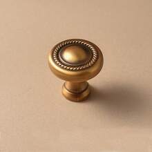 1pc/4pcs Antique Bronze Cabinet Handles, Drawer Pulls, Cupboard Knobs, Dresser Drawer Pulls, Vintage Design, Zinc Alloy Material, Comes With Installation Screws - single hole - View 7