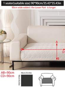 1 vỏ đệm sofa dùng được cả bốn mùa, kiểu dáng hiện đại tối giản, chống trượt, chống bụi và có thể giặt được, màu trắng tươi mát và mềm mại, thân thiện với thú cưng, phù hợp với phòng ngủ, văn phòng, phòng khách, sofa hình chữ L và sofa 1/2/3/4 chỗ ngồi. - trắng - Xem 14