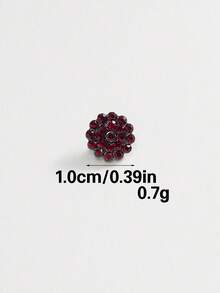 6颗向日葵水晶水钻纽扣 - AB彩水晶和珍珠玻璃水钻，带金属底座，适用于DIY工艺品、缝纫、服装、包包和鞋子装饰 - 多色 - 查看 31