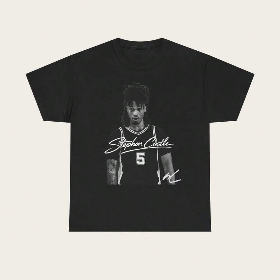 Stephon Castle San Antonio T Shirt Autograph Edition - màu đen - Xem 1