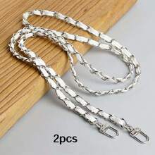 4 chiếc dây xích kim loại dài 47 inch dùng cho túi đeo chéo, có lớp lót bằng da. - Nhiều màu - Xem 16