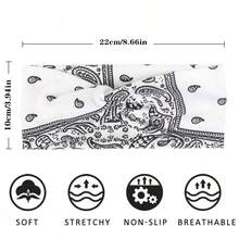 1/6 件套：男女户外运动头带 - 瑜伽、吸汗、防滑 - 休闲、时尚、简约发带，沙滩配饰，夏季穿搭 - 彩色 - 查看 6