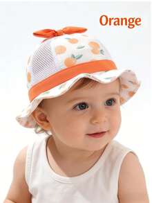 新款春季轻薄婴儿及幼儿网眼帽，卡通渔夫帽，夏季可爱防晒 - 彩色 - 查看 6