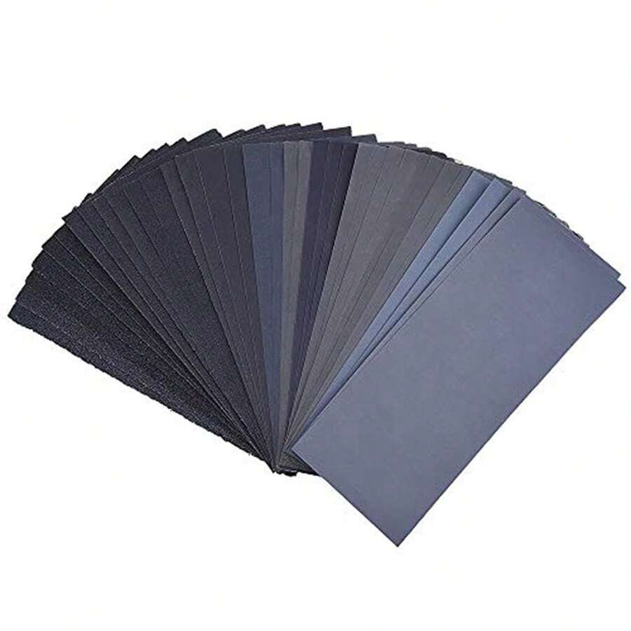 36PCS Sandpaper,Atosun Premium Wet Dry Waterproof Sand Paper, 120 To 3000 Assorted Grit Sanding Paper For Wood Furniture Finishing, Metal Sanding And Automotive Polishing, 9 X 3.6 Inches - 36 Sheets Of Sandpaper - View 1