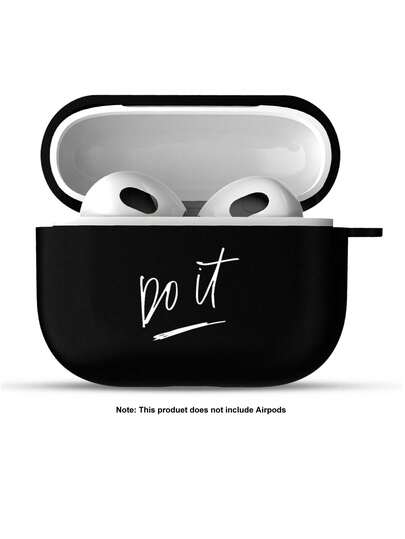 1 chiếc ốp bảo vệ tai nghe in hình chữ viết tay tiếng Anh "Do It", bề mặt mờ, chống rơi vỡ, tương thích với 2/3/4/Pro/Pro2/Pro3, món quà tuyệt vời cho bạn bè nhân dịp sinh nhật và các ngày lễ.
