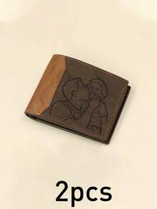 Dompet Foto Kustom, Dompet Pria yang Dipersonalisasi dengan Gaya Vintage Minimalis, Kenang-kenangan Foto Kustom untuk Hadiah Hari Ayah, Dompet Lipat yang Dapat Disesuaikan untuk Suami, Ayah, Hadiah Ulang Tahun, Hadiah Harian yang Bermakna untuk Ulang Tahun dan Acara Spesial - Gading - View 8