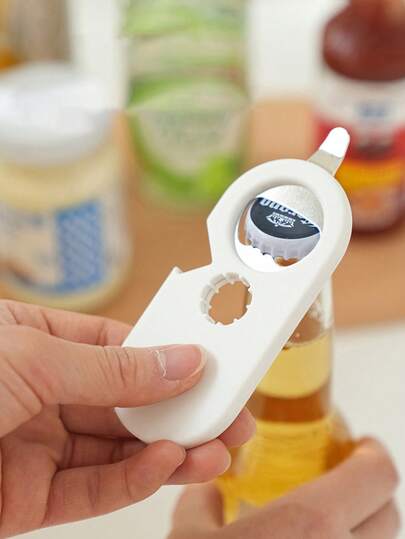 5-in-1 multifunctionele flesopener - Roestvrijstalen bierflesopener, verwijdert moeiteloos doppen, ontworpen voor ouderen en mensen met beperkte handkracht.