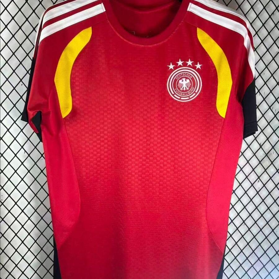 2026 World Cup Training Jerseys, Fan Jerseys, Soccer Uniforms, Germany Home Jersey - 德國訓練服紅色 - 查看 1