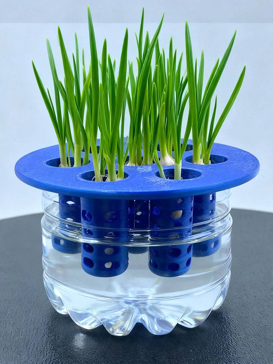 1pc 3D Printed Mold For DIY Hydroponic Planting Of Garlic & Green Onion - Multicolor - View 1