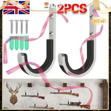 2X  Rifle Shot Pistol Padded Wall Mounting Hooks Rack Hangers Storage UK From Ddfo - UK-l329501 - View 1