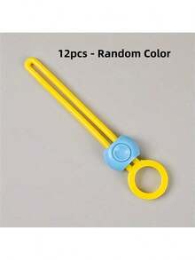 1/3/6/12pcs Tricolor Food Preservation Zipper Clips, Creative Food Sealing Buckle, Wire Storage Cord Organizer, Kitchen Storage & Preservation Tools - Multicolor - View 13