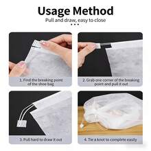 50/100 túi đựng trái cây không dệt, thoáng khí, chống thấm nước, màu trắng, có dây rút, dùng để bảo vệ trái cây, chống côn trùng mùa hè. - nhiều màu - Xem 9