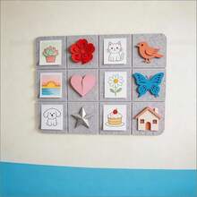1pc 12-Grid Decorative Board, Suitable For Office & Home Memo Wall, Planning Wall, Photo Wall - Twelve Palaces - View 11