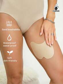 10-Pack Invisible Thigh Anti-Chafe Pads, Sweat-Absorbent & Breathable Thigh Protectors, Perfect For Summer Skirts, Dresses, And Bikinis - Multicolor - View 7