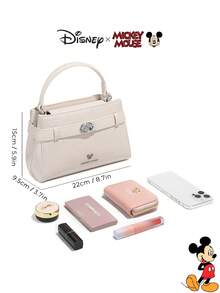 Disney 迪士尼正品米奇金属装饰时尚女士手提包,可爱轻便,配有可调节肩带,适合女孩、青少年和商务人士使用,秋冬季必备单品 - 彩色 - 查看 11