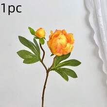 Bó hoa mẫu đơn nhân tạo 1/5/7 cành, hoa mẫu đơn sống động như thật, thích hợp làm quà tặng Ngày Valentine, quà tặng Ngày của Mẹ, trang trí nhà cửa, trang trí bàn tiệc cưới, trang trí tiệc, bó hoa cưới, trang trí văn phòng, trang trí phòng ngủ và phòng khách, trang trí quanh năm. - Nhiều màu - Xem 14