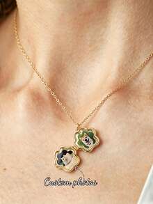 Dây chuyền mặt dây chuyền hình phong bì từ tính tối giản cá nhân hóa, mặt dây chuyền hình phong bì thư tình khắc tên theo yêu cầu bằng thép không gỉ, dây chuyền đôi đeo qua xương quai xanh, quà tặng ngày Valentine cho bạn trai/bạn gái, mặt dây chuyền đeo hàng ngày. - Móng vuốt vàng - Xem 1