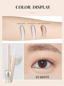 ETUDE Waterproof Liquid Eyeliner, Long-Lasting Black, Smudge-Proof, Dense Eyeliner, Perfect For Festivals And Makeup Gifts, Waterproof And Sweat-Resistant - Designed To Be Smudge-Proof, Easy To Apply, Quick-Drying, Suitable For Professional And Daily Use, Great For Makeup Lovers And Beginners, Korean Eyeliner. 8g/0.28oz - #4 Rose Golden Tear Glow - View 5