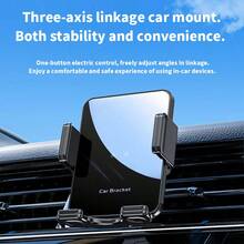 15W无线车载手机支架，三轴连接自动夹持360°旋转出风口安装 - H6 - 查看 4
