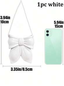 1/2pcs Pink/White Bow Hanging Vase, Decorative Vase, Flower Vase, Wall Decor, For Living Room/Bedroom - Multicolor - View 9