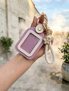 PU Leather Keychain Set, Car Key Case Protective Cover, Universal PU Leather Car Key Sleeve, Remote Control Key Protector, Car Key Case For Buick, Audi, Fiat Remote Control Key Sleeve Protective Cover Key Shell - Key Cover + Leather Cord Set - View 6