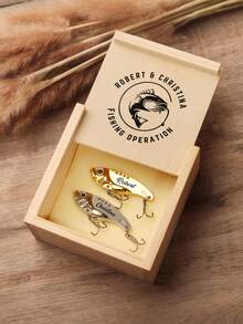 Mồi câu cá khắc tên theo yêu cầu, mồi câu cá thiết kế riêng, quà tặng cho người câu cá, dành tặng bố, chú, chồng, quà tặng câu cá, quà tặng Ngày của Cha - Nhiều màu - Xem 6