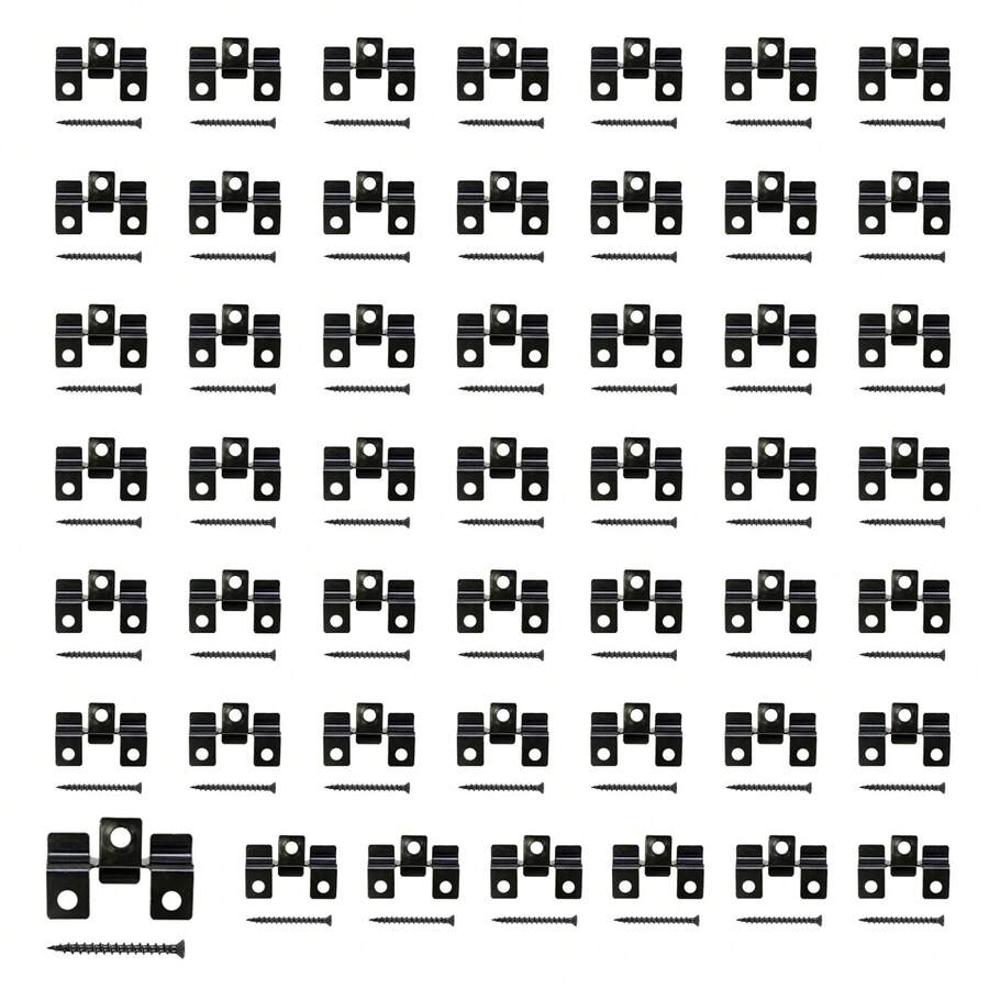 Hygrad Built to Survive 50pcs Composite Decking Clips 6mm Hidden Fasteners Steel Plastic Fixing Starter - Decking Clip Stainless - View 1