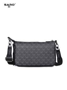 saroxi Túi đeo chéo mini nam, túi đeo vai khóa kéo giả dệt, túi đựng đồ đa năng phong cách tối giản, quà tặng lý tưởng cho nam giới, bạn trai. - Nhiều màu - Xem 9