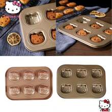 Khuôn làm bánh Hello Kitty Sanrio, khay nướng bánh hình gấu hoạt hình dễ thương, dụng cụ làm bánh hình bàn chân mèo, khuôn làm bánh mì tự làm, quà tặng. - A - Xem 8