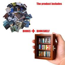 Anxiety Bookshelf & Dollhouse - Fidget Toy Adults 18+, Calming Mental With Miniature Books, Compact Portable Anxiety System, Accessory (Sturdy Aluminum Alloy, Brown) - Brown Bookshelf+Books - View 8