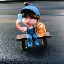 BABY STORY Figura decorativa de coche selfie para bebé, adorno de personaje de PVC accesorio DIY (viene con adhesivo invisible) - Decoraciones creativas - Ver 8