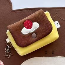 Bolsa de cámara vintage japonesa original tipo pudín - Bolsa de cámara esponjosa retro, CCD, bolsa de cámara compacta, linda y cómoda, estilo dulce que también se puede usar como monedero y portacartas, bolsa de cámara kawaii - pudín - Ver 6