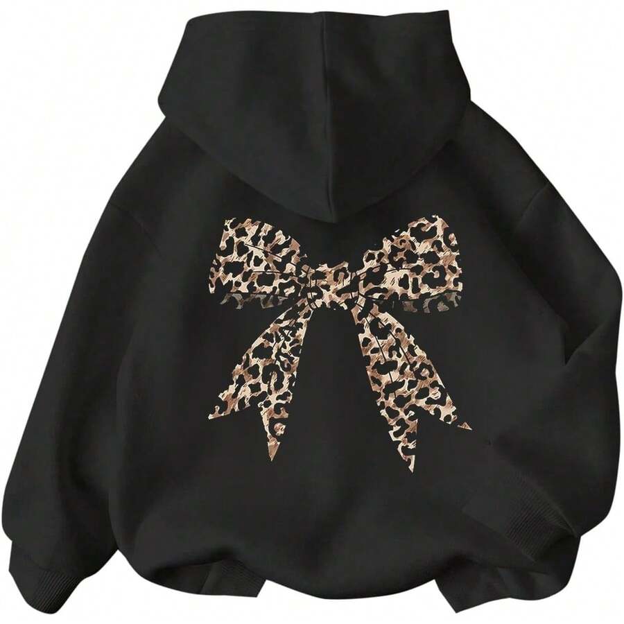 Girls Long Sleeve Hooded Sweatshirt Thick Graphic Hoodie Cute Pullovers Tops