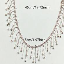 45 cm Chaîne de strass, accessoire de couture DIY pour vêtements, pantalons, chaussures, chapeaux, sacs - couleur - Voir 3