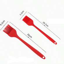 Bộ 2 cọ/1 cọ silicon chịu nhiệt cỡ lớn và rộng màu đỏ đen, dùng để phết dầu, bơ, sốt, nướng, nấu ăn và rửa bằng máy rửa chén. - Xem 18