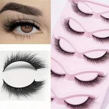 LIMEIKAI 5 Pairs Eye False Eyelashes Natural Volume Curly Makeup Lash Extension For Daily Party Wear 16mm - View 8
