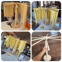 Pata Drg Rack Lar Wood Pata Rack Collapible For  Pata Noodle Paghetti Dryer Hanr Tand - Extra Large - View 5
