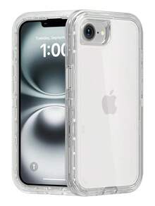Funda Case De Uso Rudo 360 Para iPhone Transparente Antigolpes Con Marco Frontal 3 En 1 Desarmable Tpu + Pc Engrosamiento Múltiple Para Evitar Caídas Para iPhone 16 Pro Orilwoya - 1 unidad - Ver 13