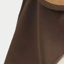 1 pieza Sombrero de sol ajustable para mujer con solapa en el cuello. Cuenta con un ala extra ancha para una protección solar completa y es plegable para una fácil portabilidad. Perfecto para actividades al aire libre, campamentos, picnics, vacaciones en la playa y otras ocasiones, y permite llevar coleta, Verano - Multicolor - Ver 3