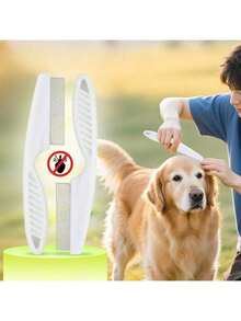 1 chiếc bàn chải tự làm sạch cho thú cưng, bàn chải loại bỏ lông rụng cho mèo và chó, bàn chải chải chuốt lông dài cho thú cưng, bàn chải massage loại bỏ lông rụng, bàn chải loại bỏ lông tự làm sạch bằng một nút bấm, lược lưới thép làm sạch lông cho mèo và chó. - Xem 8