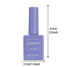 Esmalte em Gel Azul Claro 15ml, Tom Azul Roxo Claro, Esmalte UV LED Soak-Off, Frasco Único Cor Única, Qualidade Profissional de Salão de Unhas, Longa Duração, Estilo Romântico de Primavera, Suprimentos de Cuidados com as Unhas DIY para Casa, Óleo de Unha de Alto Brilho - Lavanda - Visão 7